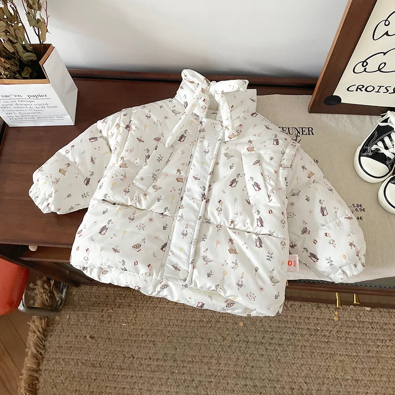 Cartoon Print Warm Puffer Coat for Girls Full Printing Long Sleeve Turtleneck White Duck Down Jackets 1-6Y Children Tops Outwear
Cartoon Print Warm Puffer Coat for Girls Full Printing Long Sleeve Turtleneck White Duck Down Jackets 1-6Y Children Tops Outwear
