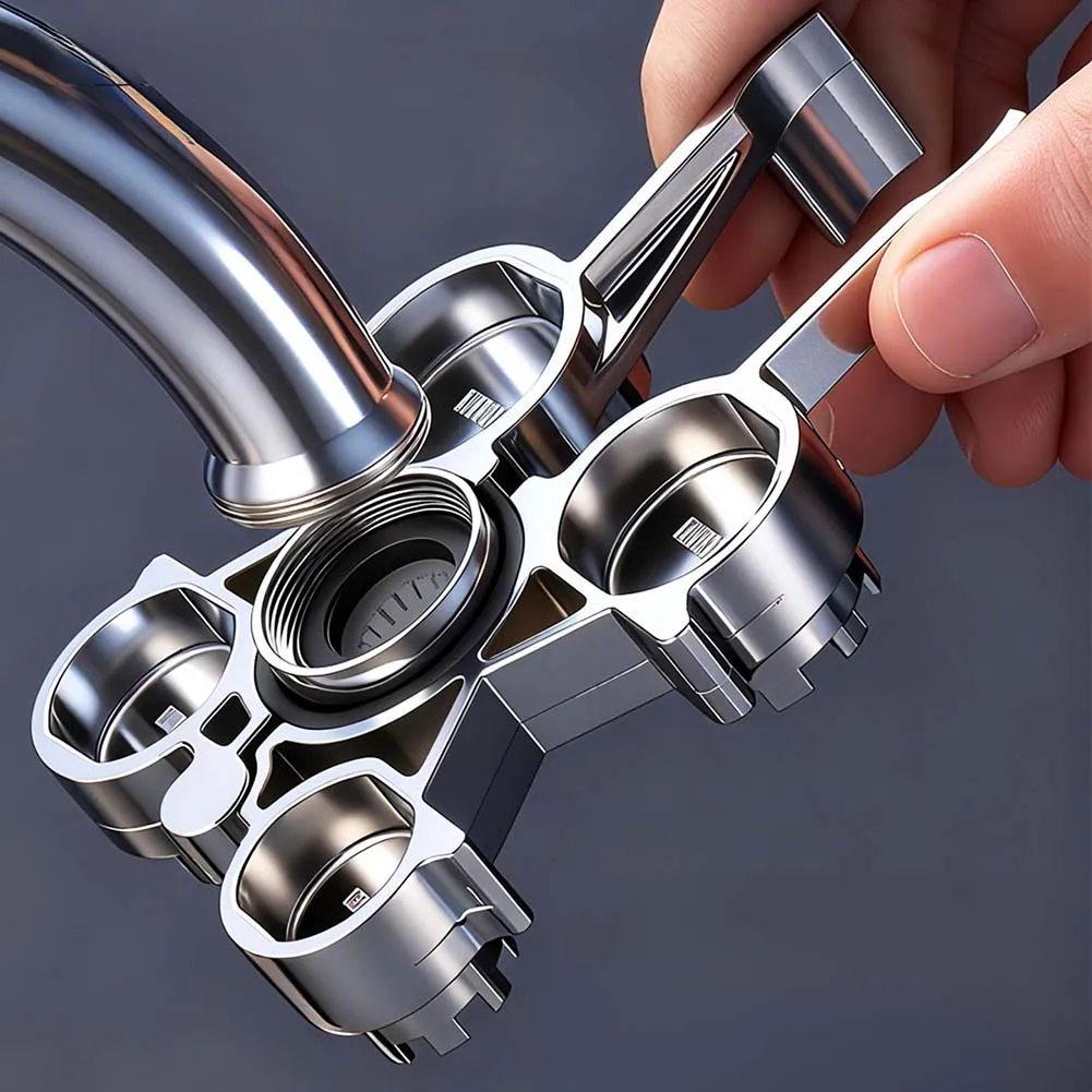 Sink Key Tool Faucet Aerator Wrench For Kitchen Faucet Repair Non-abrasive Removal Chrome Plated Finish Alloy Metal Construction
Sink Key Tool Faucet Aerator Wrench For Kitchen Faucet Repair Non-abrasive Removal Chrome Plated Finish Alloy Metal Construction