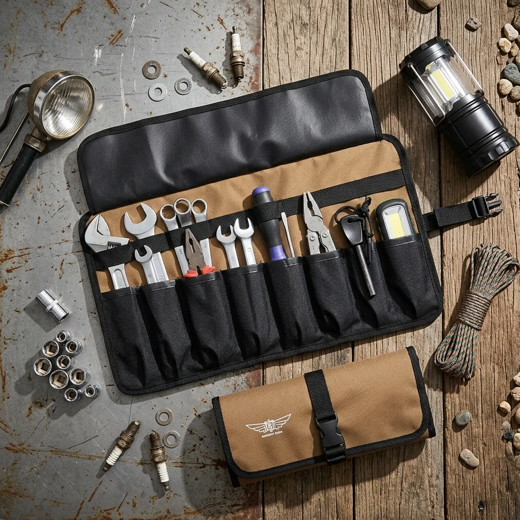 Portable roll type Oxford cloth tool kit, leak proof tool storage bag for maintenance workers/electricians/carpenters
Portable roll type Oxford cloth tool kit, leak proof tool storage bag for maintenance workers/electricians/carpenters
