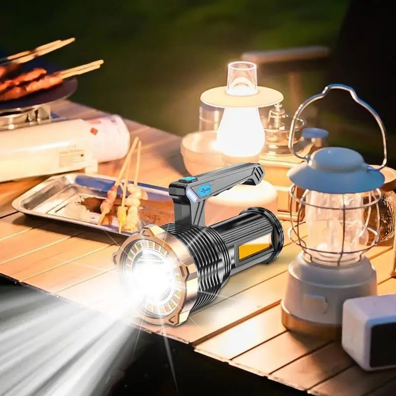Super Bright LED Flashlight Portable Outdoor Flashlight Rechargeable Torch With Side Light For Camping Hiking Outdoor Lighting
Super Bright LED Flashlight Portable Outdoor Flashlight Rechargeable Torch With Side Light For Camping Hiking Outdoor Lighting