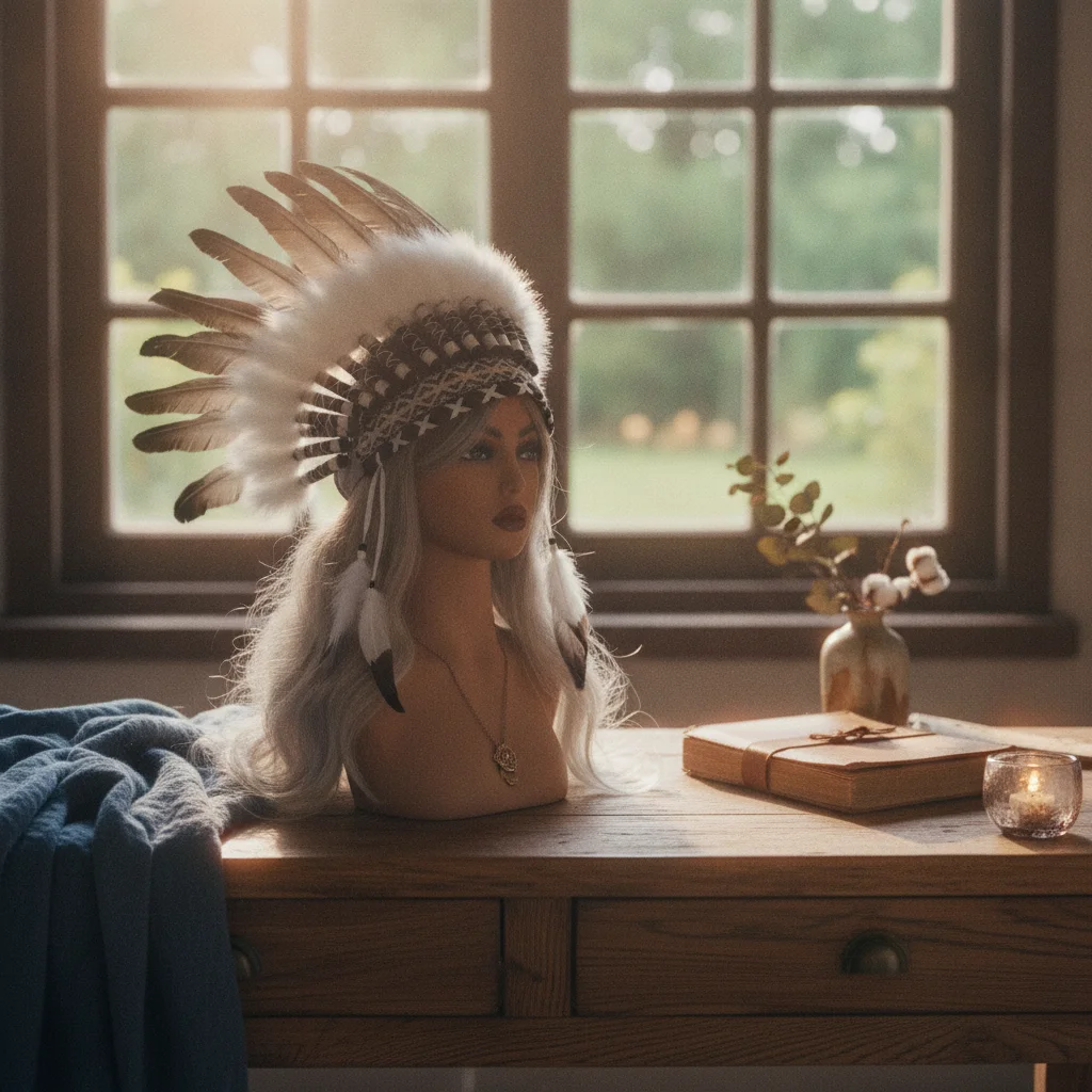 Soft White Feathers Feather Headpiece Costume Headdress Party Gear Feathered Hanging Ties Feather Headdress for Dress-Up
Soft White Feathers Feather Headpiece Costume Headdress Party Gear Feathered Hanging Ties Feather Headdress for Dress-Up