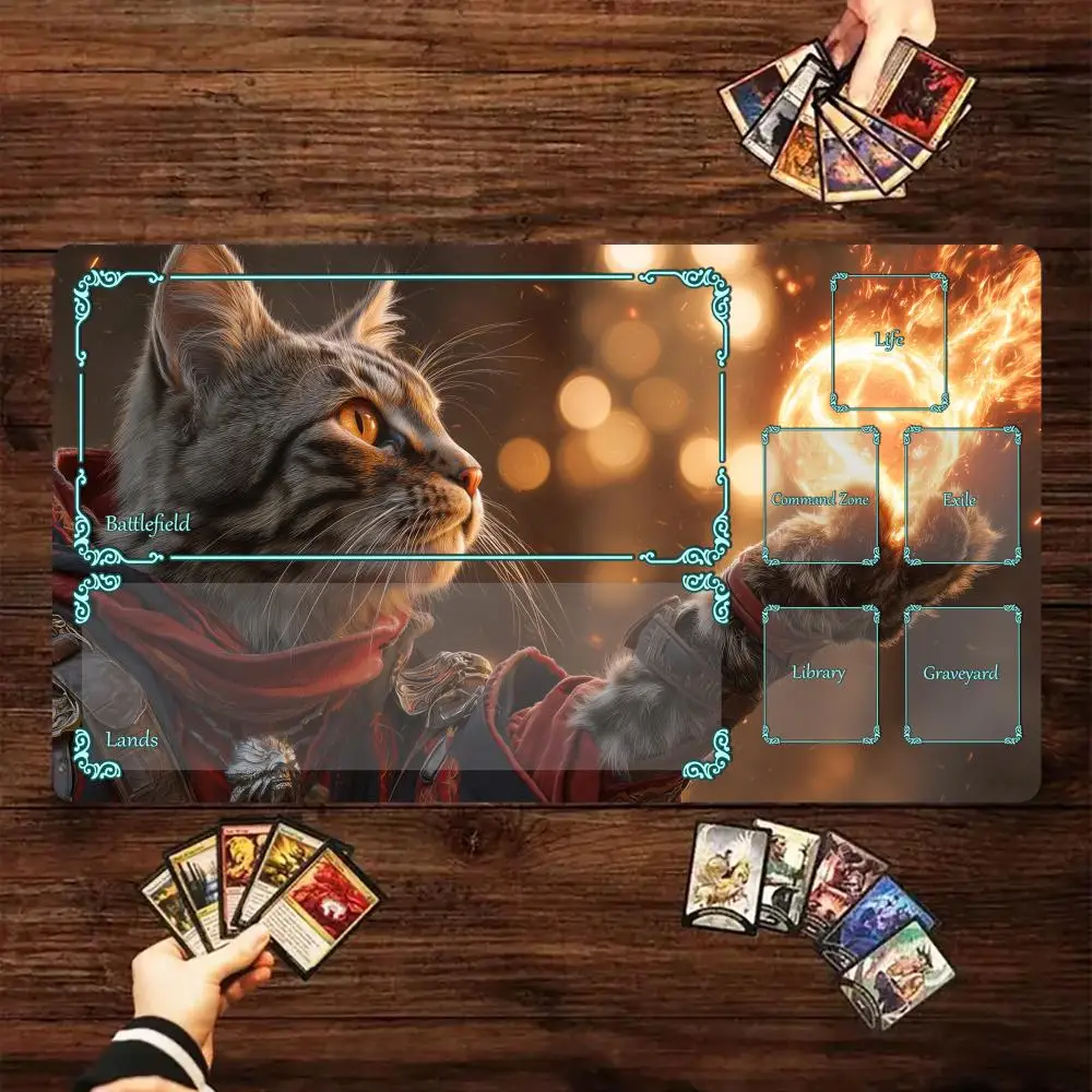 Magic Ball and Cat Magic Card Battle Mat MTG Playmat Anti-slip Base 35X60CM gathering gaming mats Board Game Mat for TCG
Magic Ball and Cat Magic Card Battle Mat MTG Playmat Anti-slip Base 35X60CM gathering gaming mats Board Game Mat for TCG