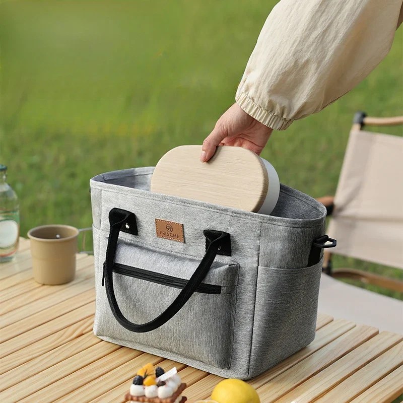 Leakproof Insulated Lunch Box for Women and Men Waterproof Multi Pocket Lunch Bag with Removable Strap for Work/Picnic
Leakproof Insulated Lunch Box for Women and Men Waterproof Multi Pocket Lunch Bag with Removable Strap for Work/Picnic