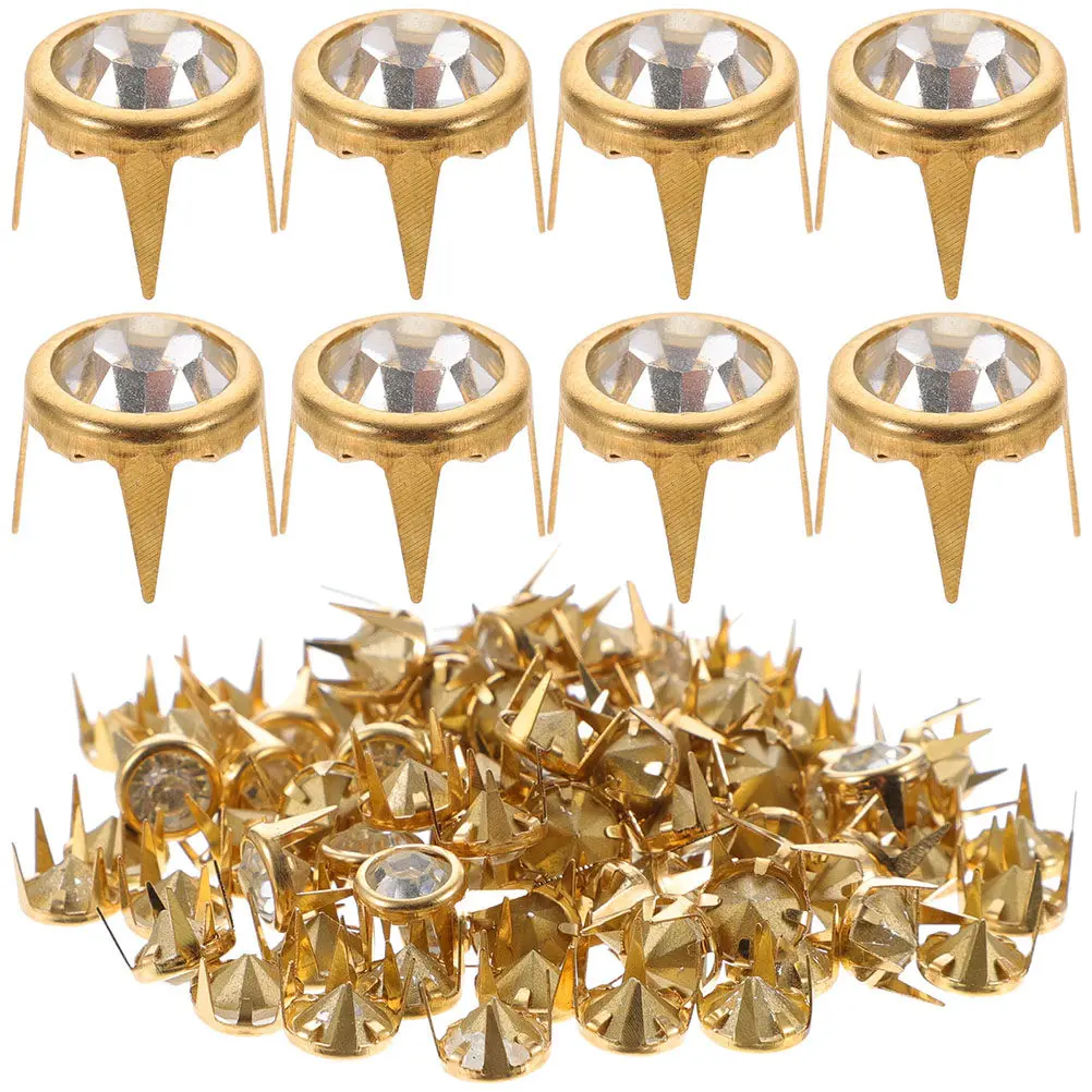 50Pcs Crystal Rhinestone Decorative Rivets Claw Studs for DIY Clothing Shoes Bags Accessories Claw Nails DIY Rivets
50Pcs Crystal Rhinestone Decorative Rivets Claw Studs for DIY Clothing Shoes Bags Accessories Claw Nails DIY Rivets