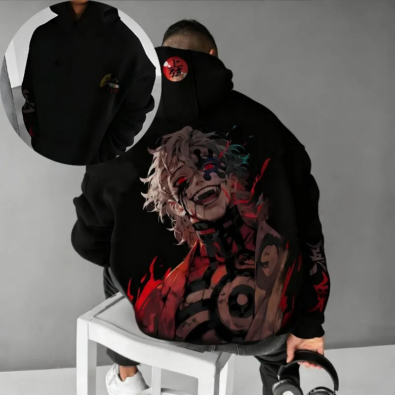 Men's Autumn Winter Hoodies Japanese Anime Demon Slayer Douma Prints Clothing Oversized 100% Cotton Tops Harajuku Y2k Streetwear
Men's Autumn Winter Hoodies Japanese Anime Demon Slayer Douma Prints Clothing Oversized 100% Cotton Tops Harajuku Y2k Streetwear