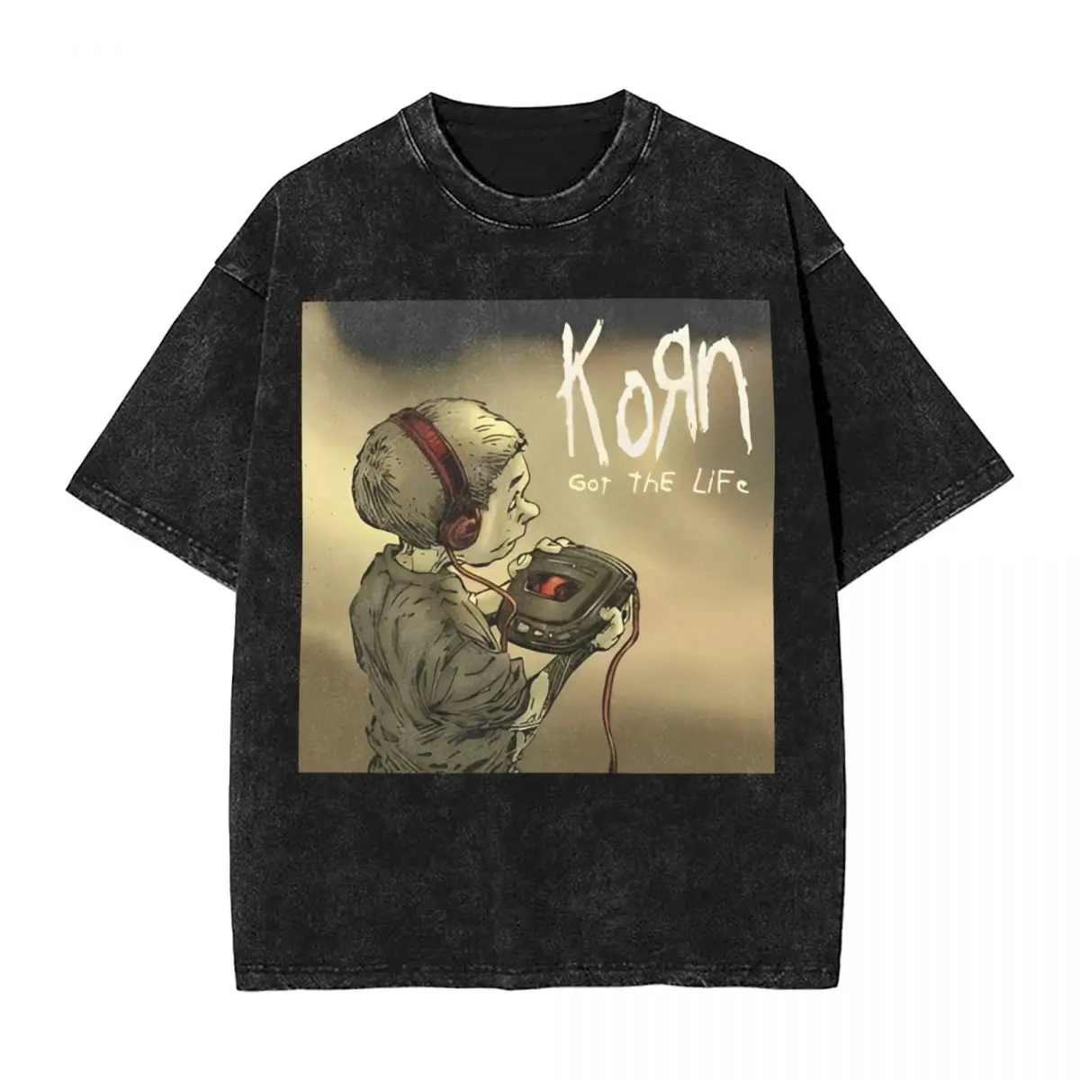 Korn Nu Metal Washed T Shirt Streetwear Hip Hop Vintage T-Shirt Rock Band Tour Tees for Men Women 100% Cotton High Street Summer
Korn Nu Metal Washed T Shirt Streetwear Hip Hop Vintage T-Shirt Rock Band Tour Tees for Men Women 100% Cotton High Street Summer