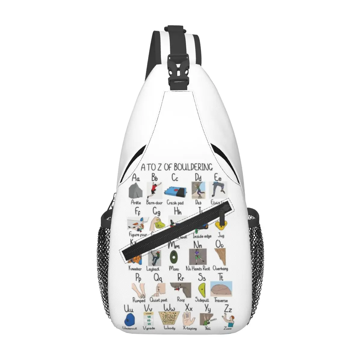 A To Z Of Bouldering Chest Bag Men Sling Crossbody Backpack Chest Bag Traveling Hiking Daypack Shoulder Bag
A To Z Of Bouldering Chest Bag Men Sling Crossbody Backpack Chest Bag Traveling Hiking Daypack Shoulder Bag