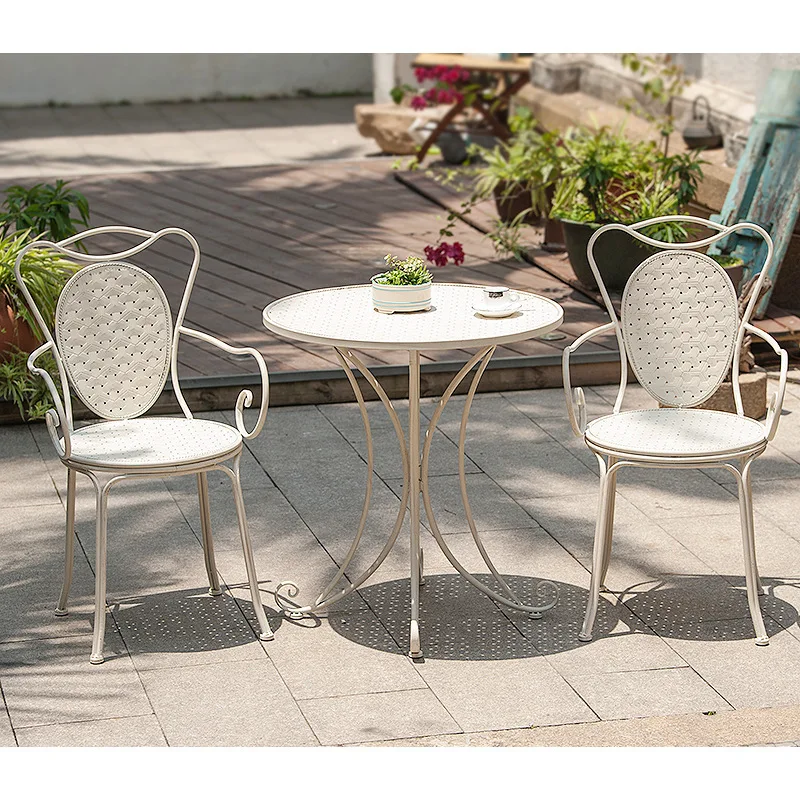 DSA Country-style balcony indoor iron table and chairs café colorful minimalist coffee table table leisure three-piece outdoors
DSA Country-style balcony indoor iron table and chairs café colorful minimalist coffee table table leisure three-piece outdoors