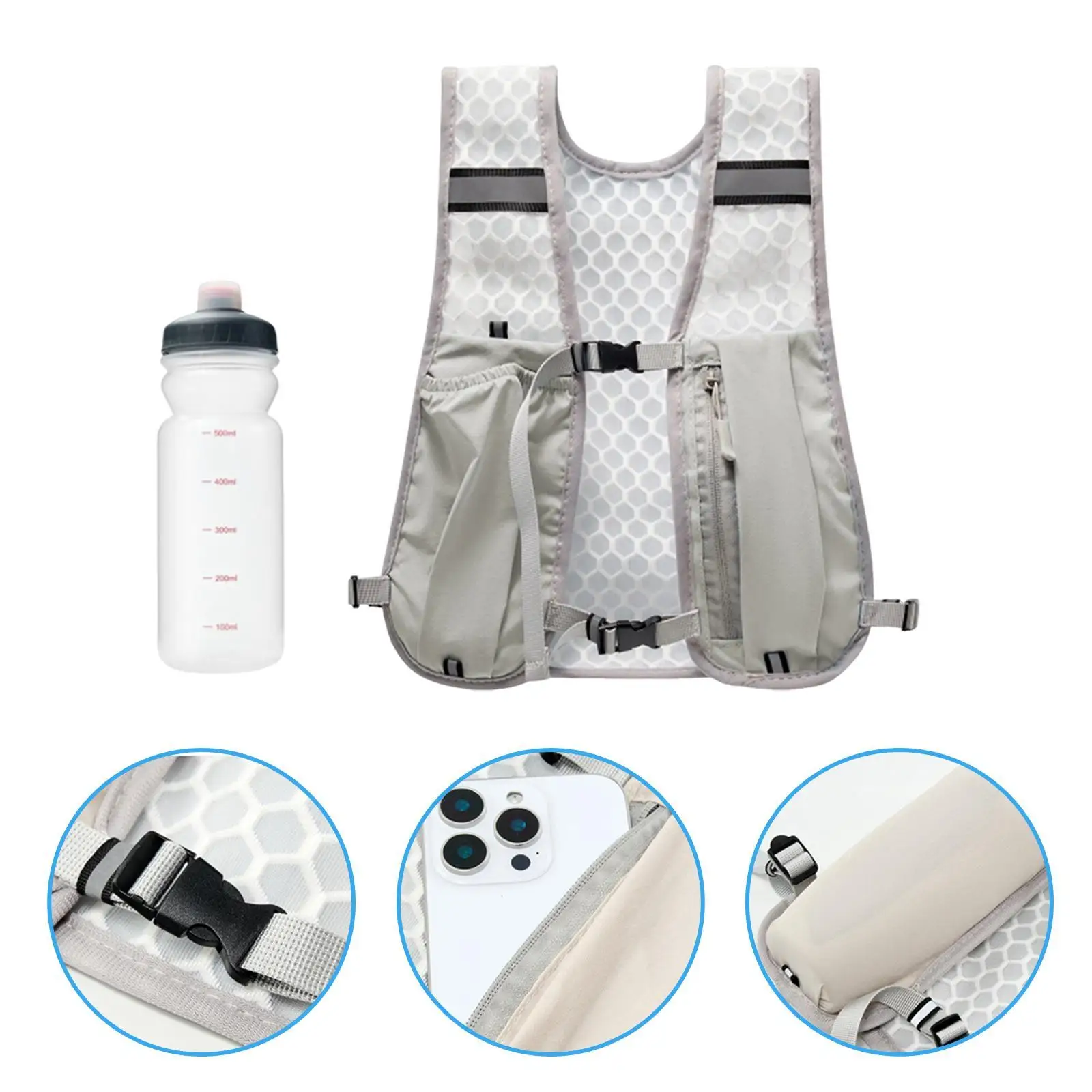 Lightweight Hydration Vest Backpack Water Resistant Nylon Rucksack for Cycling Hiking and Backpacking Equipment
Lightweight Hydration Vest Backpack Water Resistant Nylon Rucksack for Cycling Hiking and Backpacking Equipment