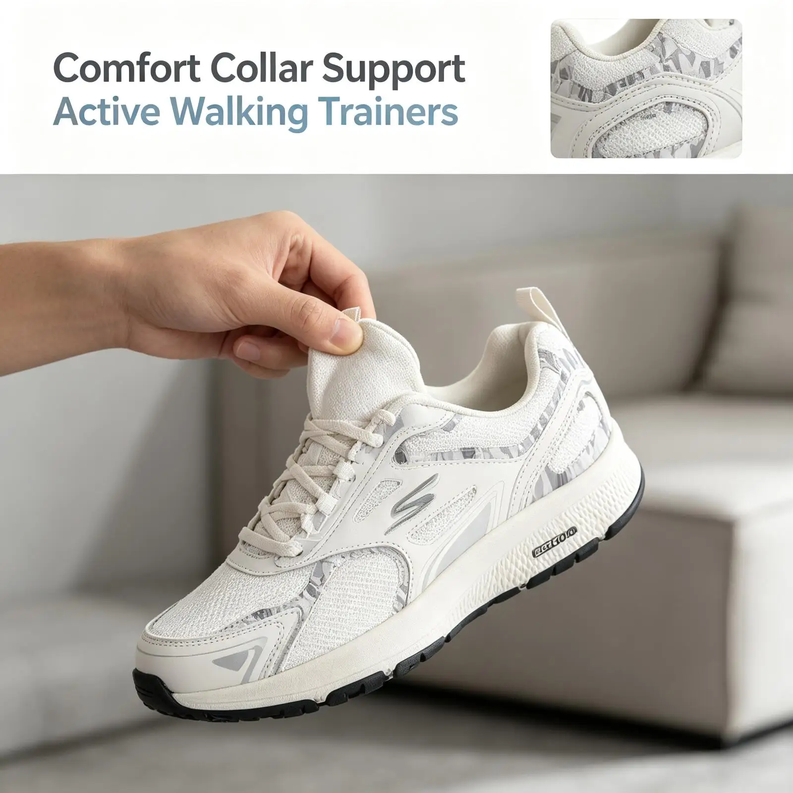 Skechers Women GO RUN Breathable Mesh Anti Slip Memory Foam Running Shoes Lightweight Comfort Walking Sneakers White 128270-WHT
Skechers Women GO RUN Breathable Mesh Anti Slip Memory Foam Running Shoes Lightweight Comfort Walking Sneakers White 128270-WHT