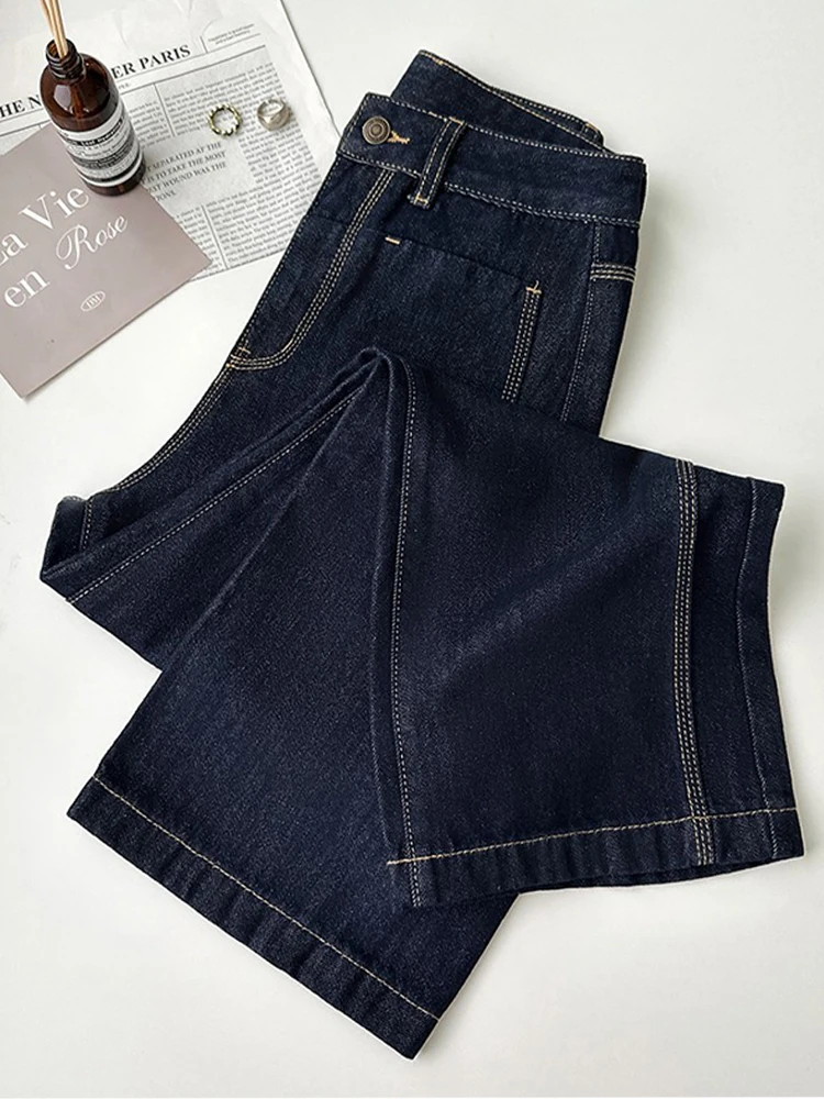 Прямые джинсы с высокой талией, женские осенние узкие брюки, широкие брюки, удлиняющие эффект ног, похудение, визуальный удар
Прямые джинсы с высокой талией, женские осенние узкие брюки, широкие брюки, удлиняющие эффект ног, похудение, визуальный удар