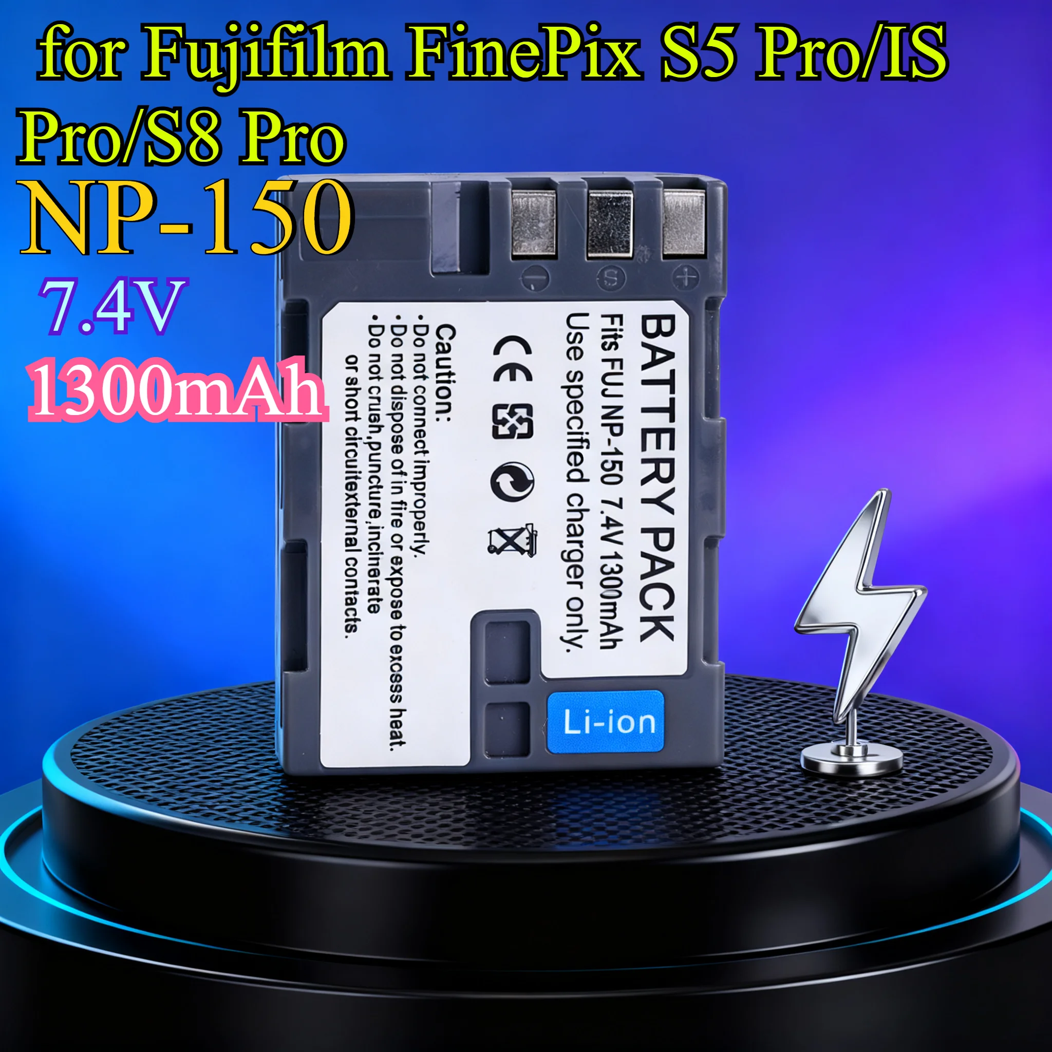 Сменный аккумулятор NP-150 1300 мАч для Fujifilm FinePix S5 Pro/IS Pro/S8 Pro — литий-ионный аккумулятор для камеры Fuji S5Pro IS S5Pro NP150
Сменный аккумулятор NP-150 1300 мАч для Fujifilm FinePix S5 Pro/IS Pro/S8 Pro — литий-ионный аккумулятор для камеры Fuji S5Pro IS S5Pro NP150