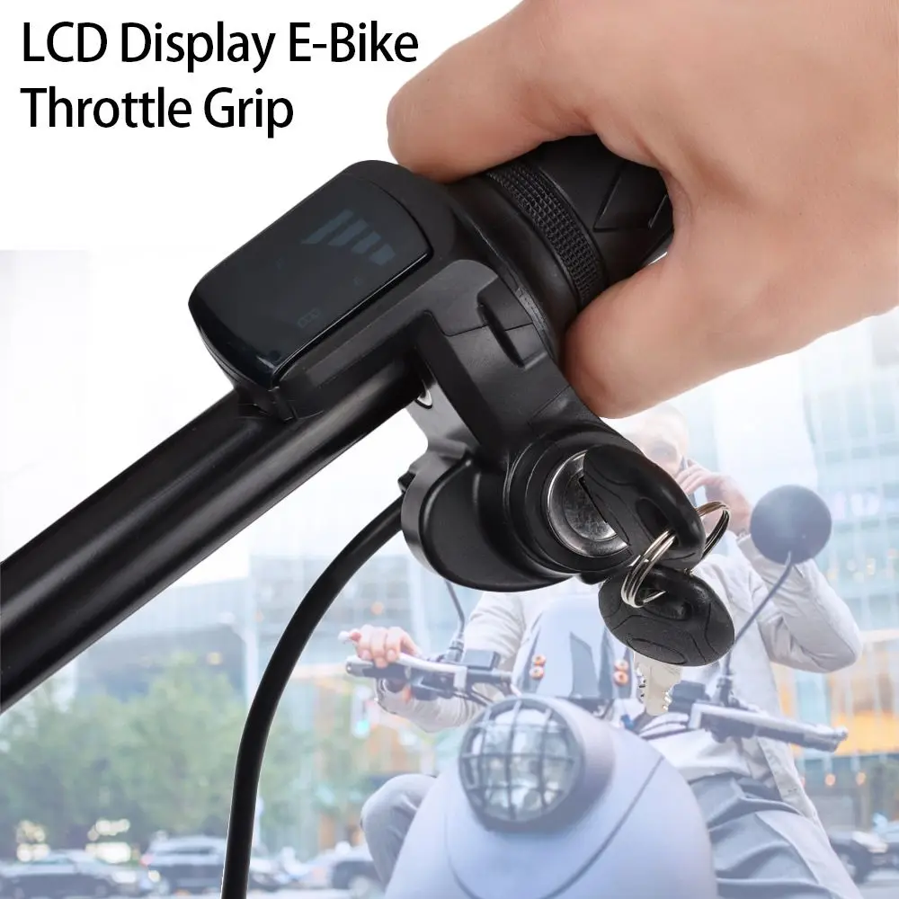 Long Cable Twist Accelerator Scooter Handle E-Bike Throttle Grip With Keys LCD Display Electric Bicycle Handlebar
Long Cable Twist Accelerator Scooter Handle E-Bike Throttle Grip With Keys LCD Display Electric Bicycle Handlebar