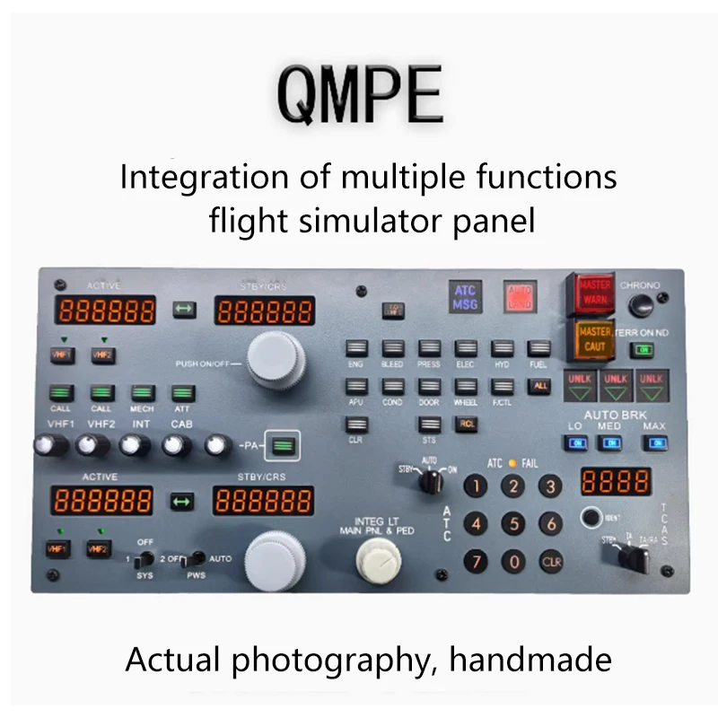 Интегрированная панель управления Flight Simulator A320 QMPE — совместима с MSFS2020 и X-Plane 11/12
Интегрированная панель управления Flight Simulator A320 QMPE — совместима с MSFS2020 и X-Plane 11/12