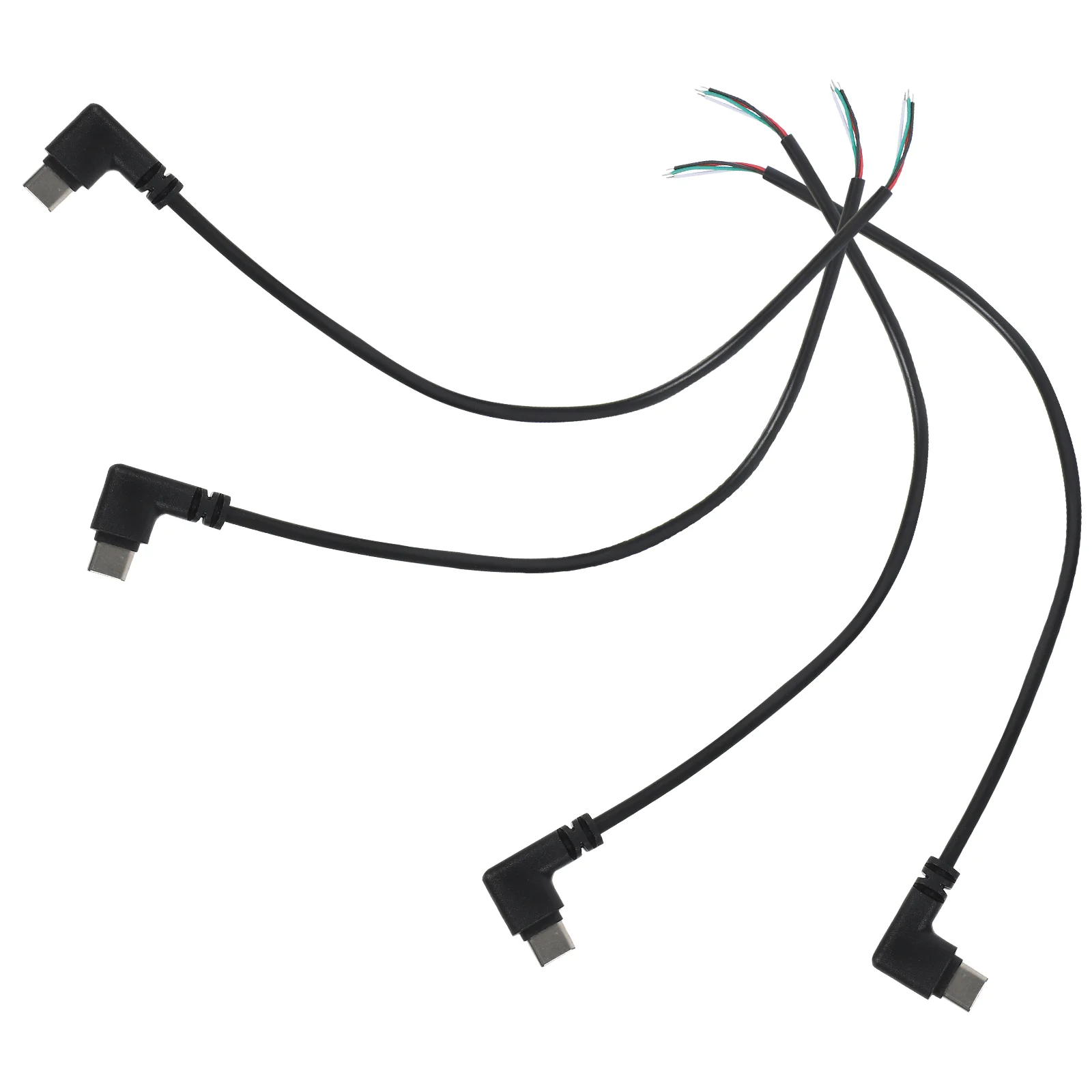 4 Pcs Type Male Plug Cable Replacement 90 Degree USB Type-c Bare Wire Outlet Adapter Right Angle Pvc 4-pin End Portable
4 Pcs Type Male Plug Cable Replacement 90 Degree USB Type-c Bare Wire Outlet Adapter Right Angle Pvc 4-pin End Portable