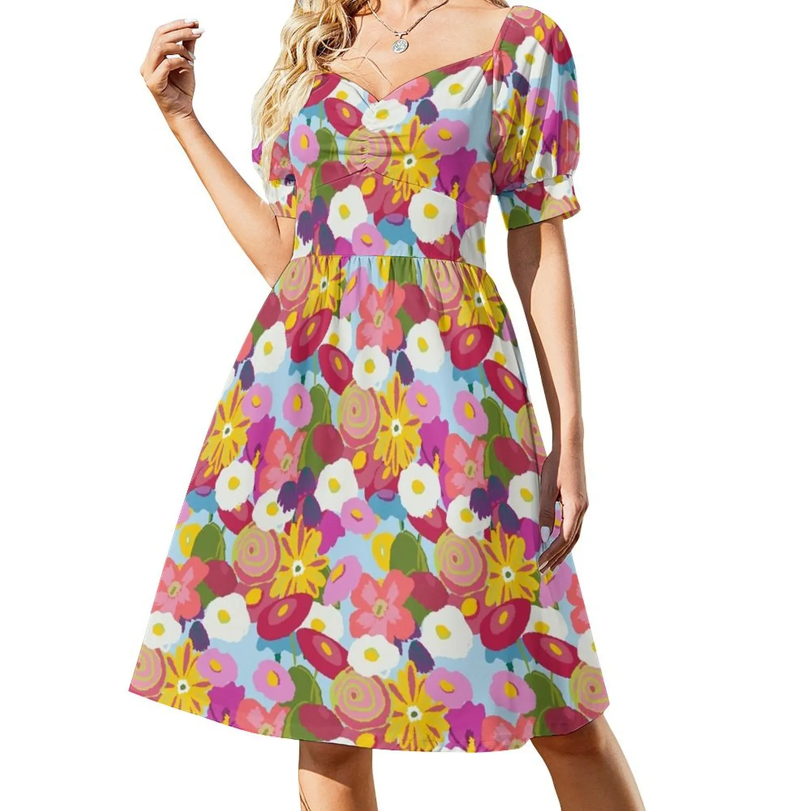 Happy blooms Short-Sleeved Dress summer woman dress 2025 women long dresses
Happy blooms Short-Sleeved Dress summer woman dress 2025 women long dresses