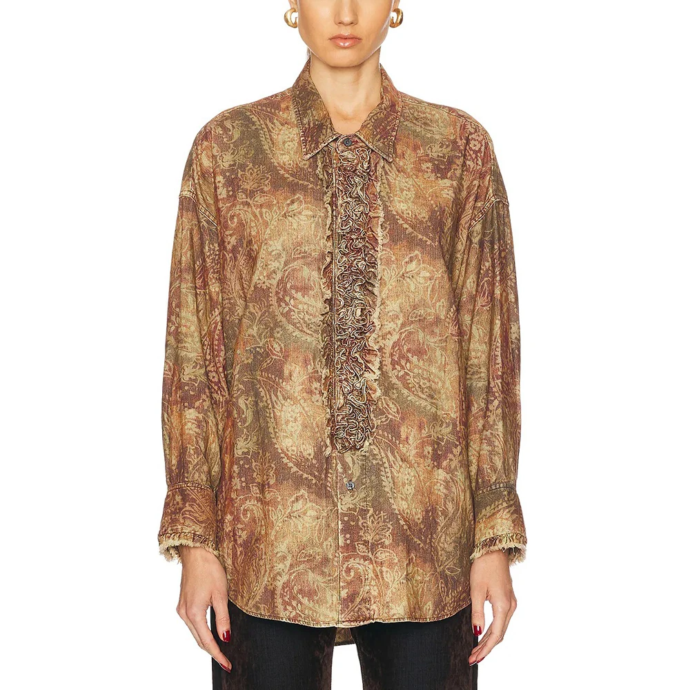 Velvet Wooden Ear Trim Cotton Women's Shirt Y2k Fashion Printed Vintage Commuter Long Sleeve Blouse Tops 2024 Fall / Winter New
Velvet Wooden Ear Trim Cotton Women's Shirt Y2k Fashion Printed Vintage Commuter Long Sleeve Blouse Tops 2024 Fall / Winter New