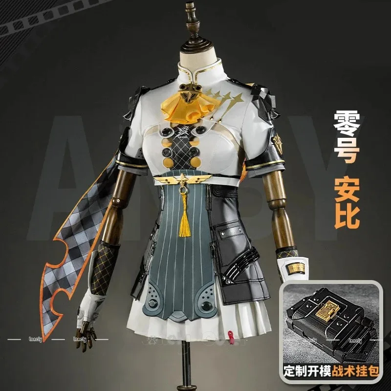 ff34Soldier 0 Anby Cosplay Costume Wig Zenless Zone Zero Silver Soldier Dress Bag Bow Tie Headwear Props Women Girls Party Hallo
ff34Soldier 0 Anby Cosplay Costume Wig Zenless Zone Zero Silver Soldier Dress Bag Bow Tie Headwear Props Women Girls Party Hallo