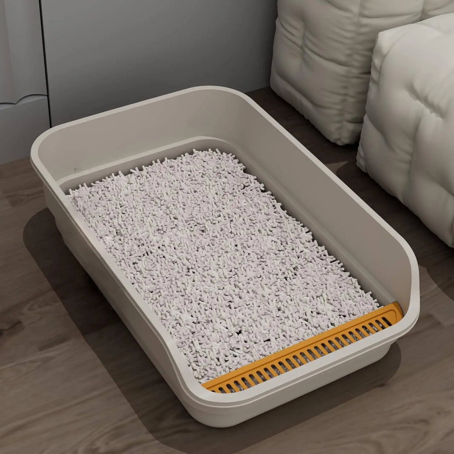 Extea Large Cat Litter Box with High Sides,Cat Boxes for Indoor Cats,Cat Litter Pan for Kitty,Litter Box with Low Entry,Easy to
Extea Large Cat Litter Box with High Sides,Cat Boxes for Indoor Cats,Cat Litter Pan for Kitty,Litter Box with Low Entry,Easy to