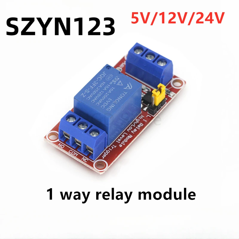 5V 12V 24V One 1 Channel Relay Module Board Shield with optocoupler Support High and Low Level Trigger
5V 12V 24V One 1 Channel Relay Module Board Shield with optocoupler Support High and Low Level Trigger