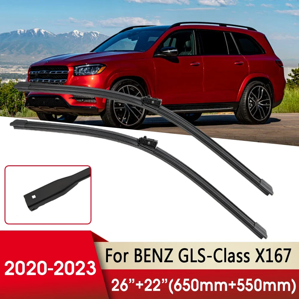 Car Wiper Front Wiper Blade For Mercedes-Benz GLS-Class X167 2020 2021 2022 2023 26"+22" Windscreen Wipers Auto Accessories
Car Wiper Front Wiper Blade For Mercedes-Benz GLS-Class X167 2020 2021 2022 2023 26"+22" Windscreen Wipers Auto Accessories