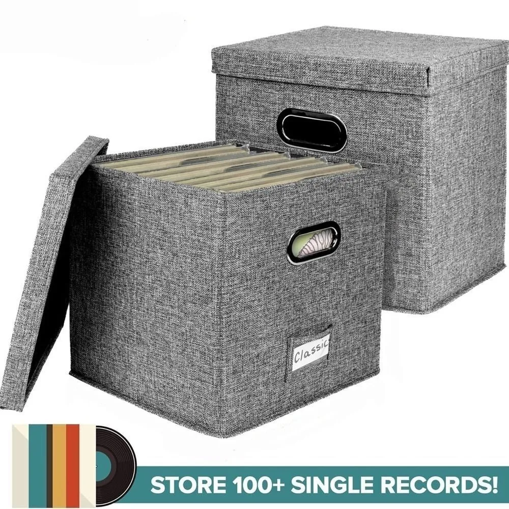 Cotton Linen Vinyl Record Storage Boxes Dustproof Large Capacity Fabric Storage Boxes with Lids Practical Stylish
Cotton Linen Vinyl Record Storage Boxes Dustproof Large Capacity Fabric Storage Boxes with Lids Practical Stylish
