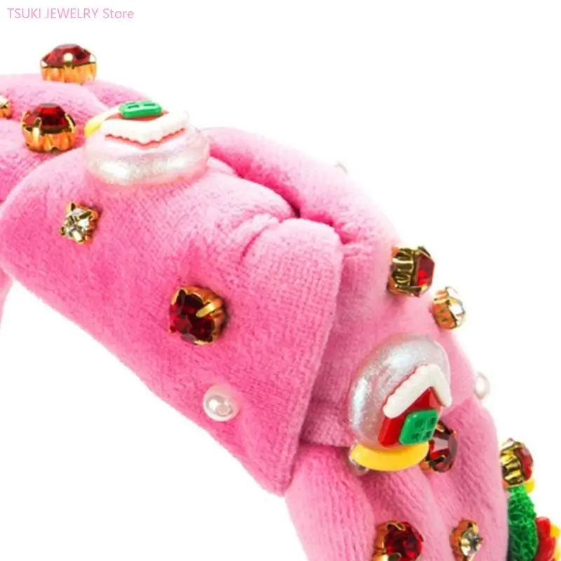 62KE Christmas Headband for Girl Women Sweet Rhinestones Charm Hairhoop New Year Theme Party Headwear Festive Headpiece Gift
62KE Christmas Headband for Girl Women Sweet Rhinestones Charm Hairhoop New Year Theme Party Headwear Festive Headpiece Gift