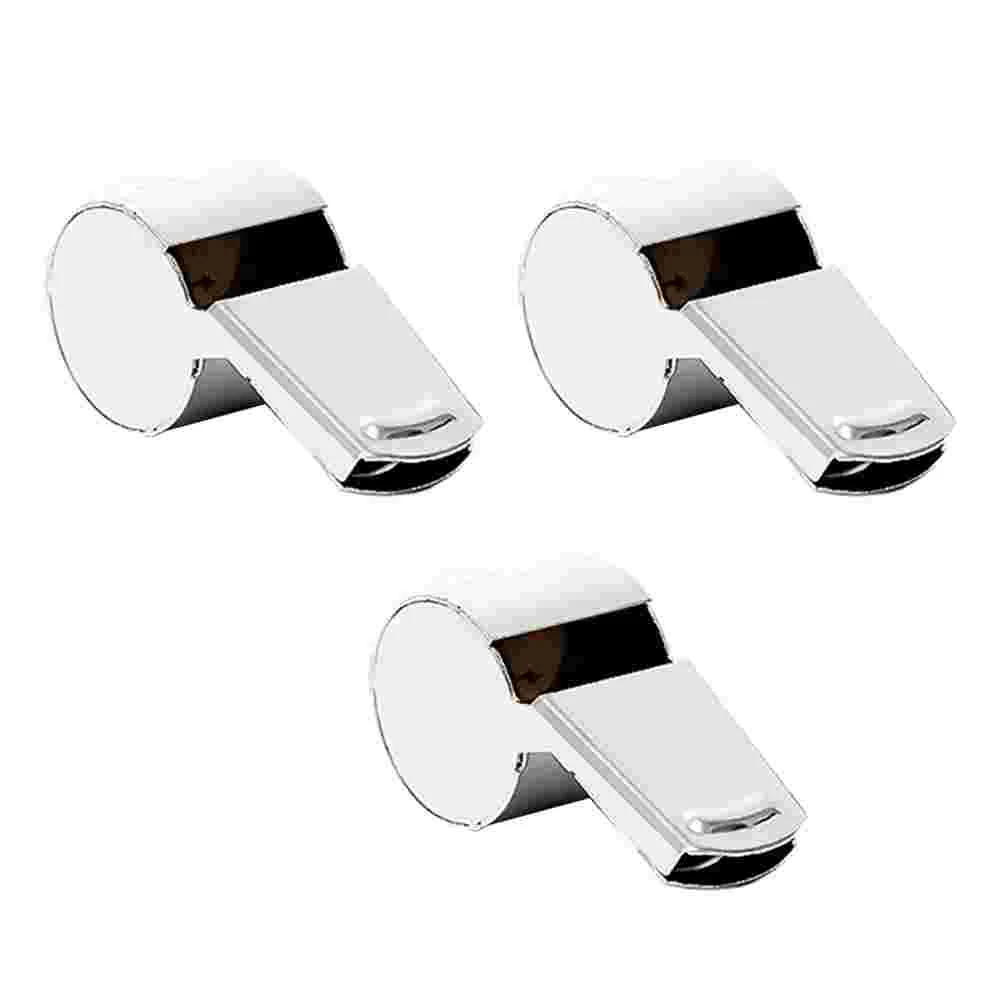 3 Pcs Camping Whistle of The Lid Blower Stainless Steel Professional Referee Whistles
3 Pcs Camping Whistle of The Lid Blower Stainless Steel Professional Referee Whistles