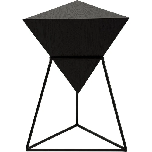 Geometric End Table, ern Side Table with Wooden Top and Metal Base Design, Unique PyraPlant Stand or Home and Living Room, Black
Geometric End Table, ern Side Table with Wooden Top and Metal Base Design, Unique PyraPlant Stand or Home and Living Room, Black