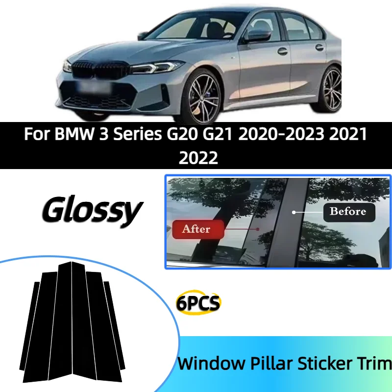 For BMW 3 Series G20 G21 2020-2023 2021 2022 Window Trim Covers Center Film Column B C Pillar Posts Sticker Car Accessories
For BMW 3 Series G20 G21 2020-2023 2021 2022 Window Trim Covers Center Film Column B C Pillar Posts Sticker Car Accessories