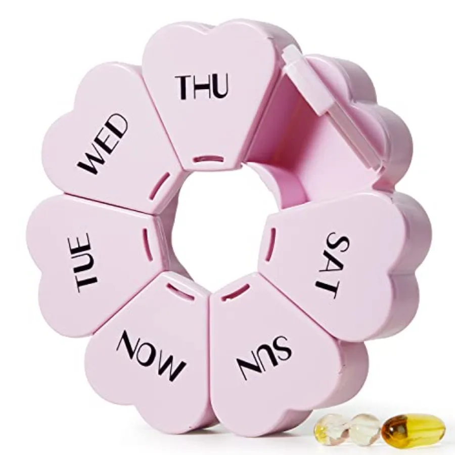 MOLN YMY Large Weekly Pill Organizer, Girly Pill 7 Day, Purple Pink Daily tamin older Fis/Medicine/plements
MOLN YMY Large Weekly Pill Organizer, Girly Pill 7 Day, Purple Pink Daily tamin older Fis/Medicine/plements