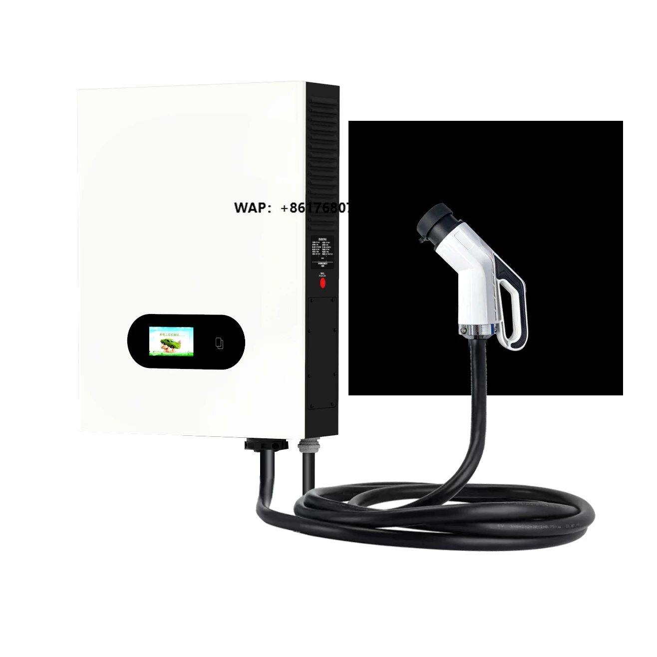 Wall-mounted DC 7kW EV Charger/Charging Station 32A CCS2/CCS1/GBT Mobile with 220V Input
Wall-mounted DC 7kW EV Charger/Charging Station 32A CCS2/CCS1/GBT Mobile with 220V Input