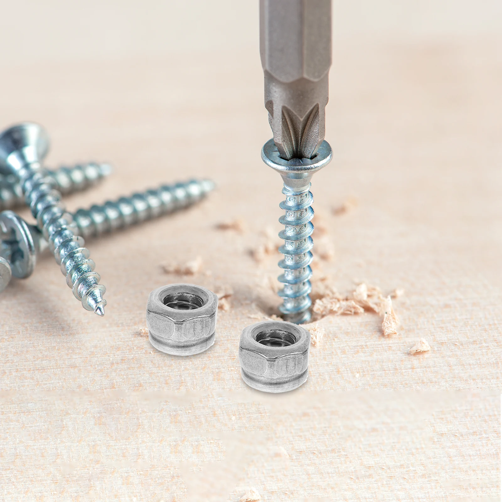 100Pcs Locking Nuts 304 Stainless Steel Nylon Thread Nuts for Automotive Mechanical Electronic Hardware Fasteners
100Pcs Locking Nuts 304 Stainless Steel Nylon Thread Nuts for Automotive Mechanical Electronic Hardware Fasteners