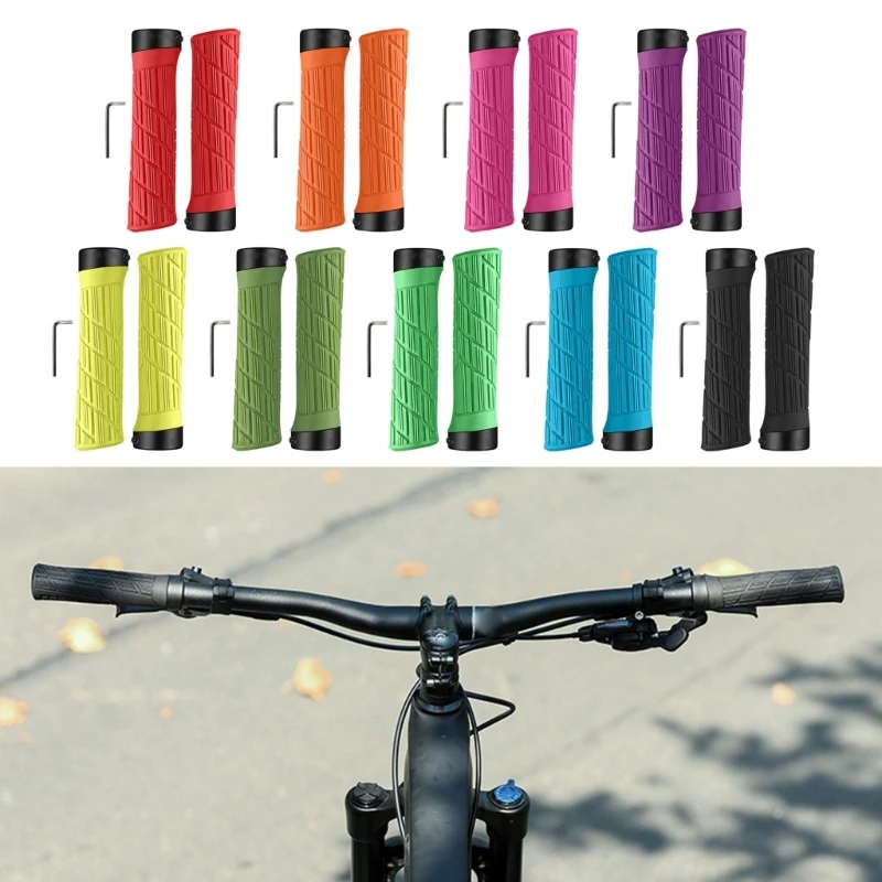 Mountain Bike Handlebar Grip with Aluminium Lock Single Locks on Bicycles Handlebar Grip Nonslip Cycling Handle Grip
Mountain Bike Handlebar Grip with Aluminium Lock Single Locks on Bicycles Handlebar Grip Nonslip Cycling Handle Grip
