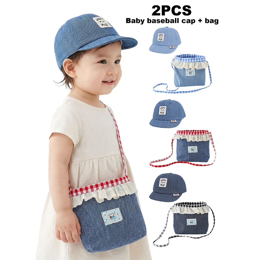 6-24 Months Summer Toddler Denim Cap and Bag Autumn Vacation Baby Baseball Cap Sun Hat for Boys Girls Kids Visor Hat Bag Set
6-24 Months Summer Toddler Denim Cap and Bag Autumn Vacation Baby Baseball Cap Sun Hat for Boys Girls Kids Visor Hat Bag Set