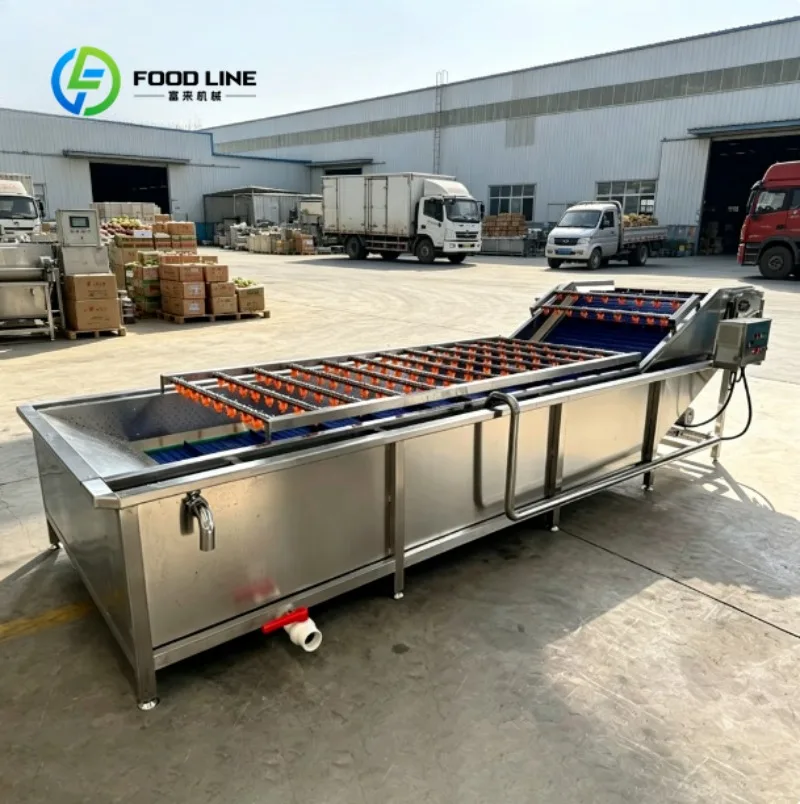 Automatic Fruit Vegetable Bubble Washing Machine Stainless Steel Cleaning Equipment for Food Production
Automatic Fruit Vegetable Bubble Washing Machine Stainless Steel Cleaning Equipment for Food Production