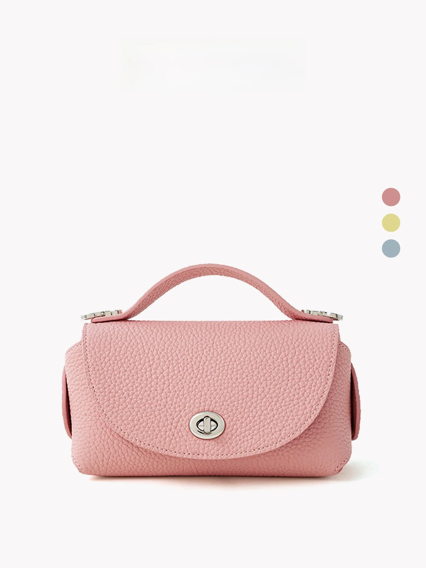 Pink Top Layer Cowhide Leather Crossbody Handbag Lock Buckle Women's Handbag Orange Girl Brand Pillow Shaped PU Leather
Pink Top Layer Cowhide Leather Crossbody Handbag Lock Buckle Women's Handbag Orange Girl Brand Pillow Shaped PU Leather