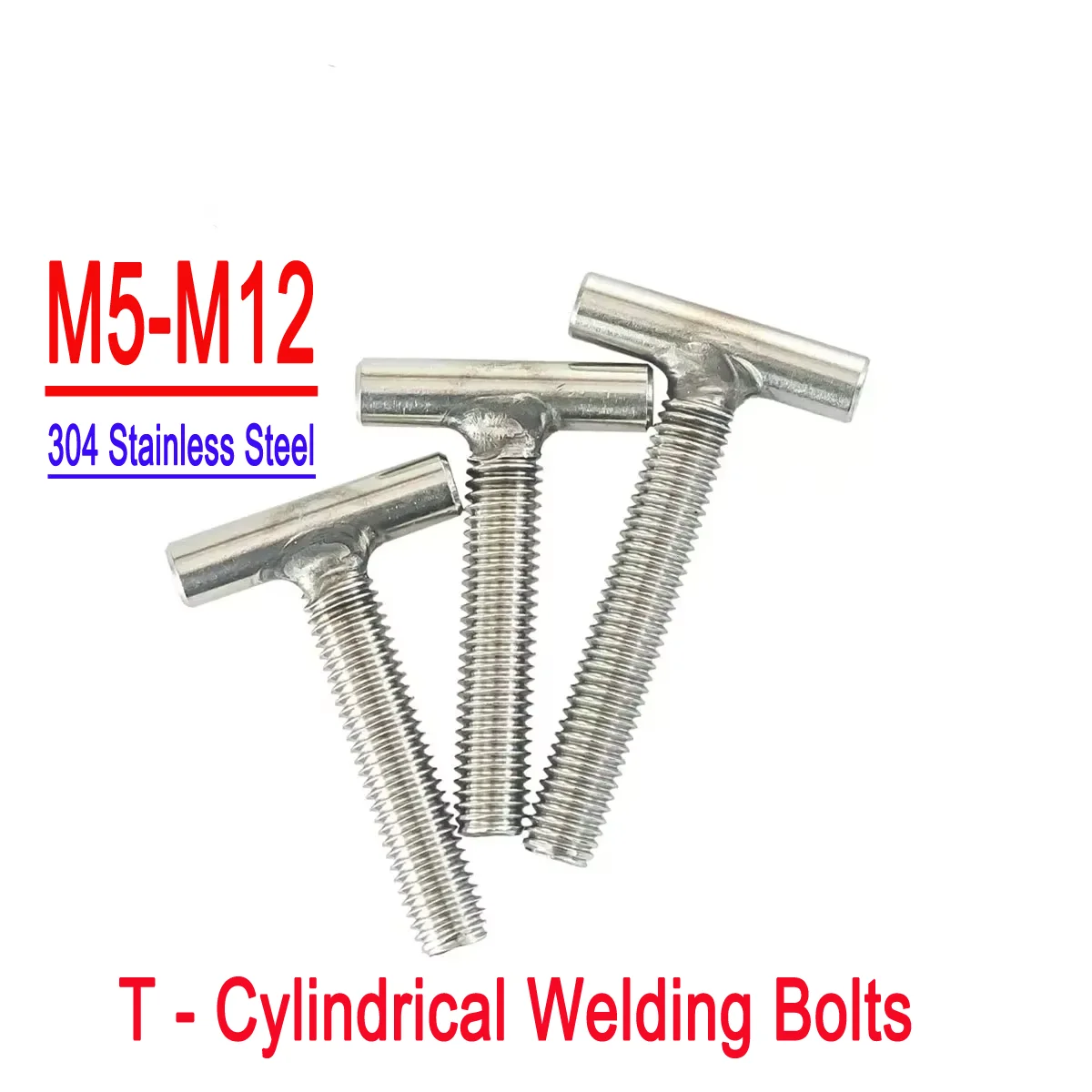 304 Stainless Steel T - Cylindrical Welding Bolts For Structural Welding || M5 - M12
304 Stainless Steel T - Cylindrical Welding Bolts For Structural Welding || M5 - M12