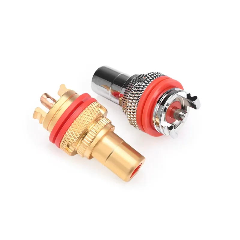 Hi-end RCA Socket Pure Copper Rhodium/Gold Plated Terminals RCA Socket Audio Wire Connectors for Speaker RCA Jack
Hi-end RCA Socket Pure Copper Rhodium/Gold Plated Terminals RCA Socket Audio Wire Connectors for Speaker RCA Jack