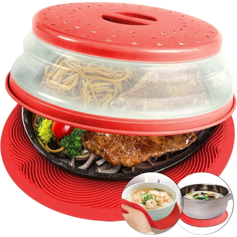 Multi-functional Silicone Foldable Fresh-keeping Cover,Microwave Oven Heating Cover Anti-oil and Anti-splash Cover Kitchen Tools
Multi-functional Silicone Foldable Fresh-keeping Cover,Microwave Oven Heating Cover Anti-oil and Anti-splash Cover Kitchen Tools