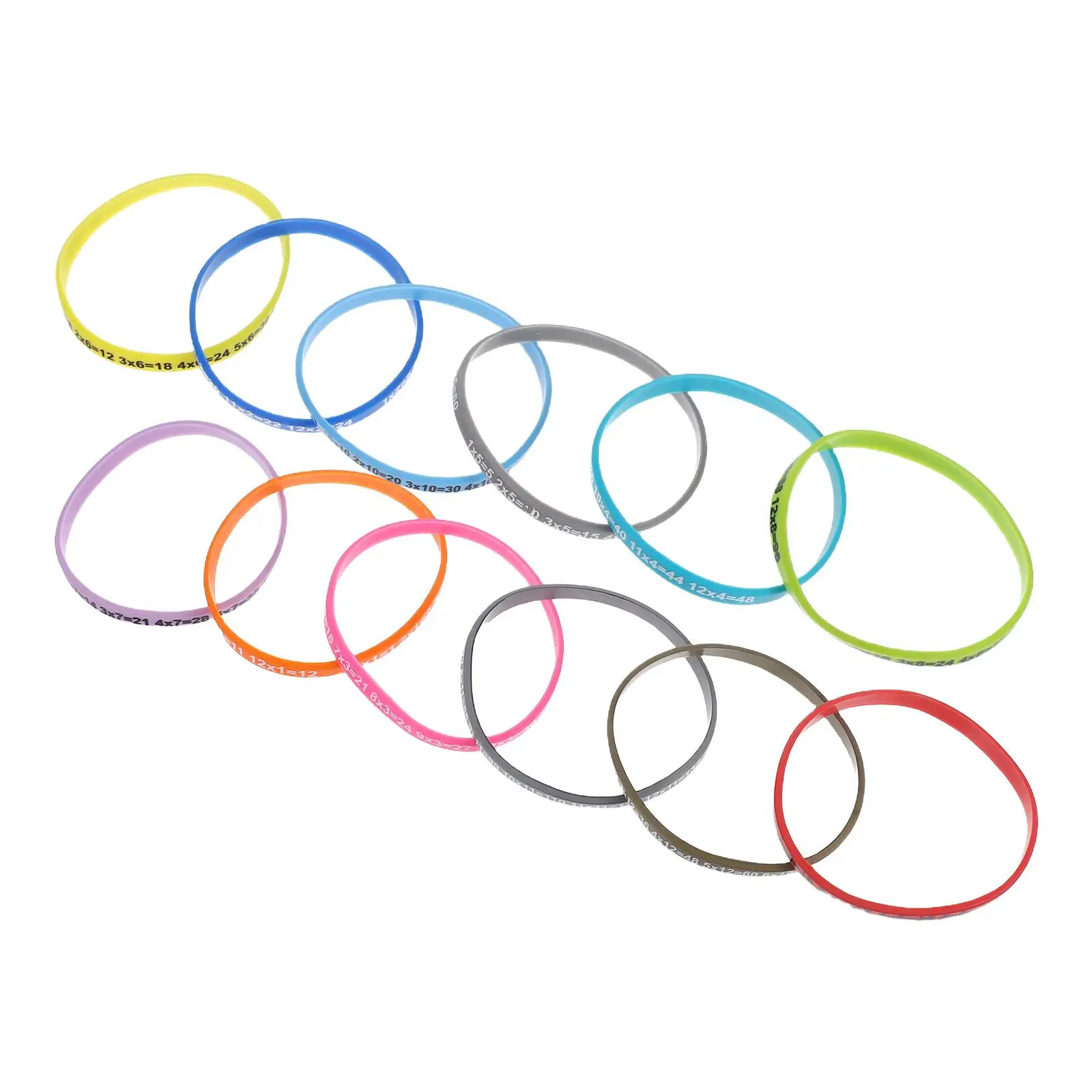 12 Pcs Wristbands Silicone Educational Kids Student Wristband Students Elastic Strap Decoration Wrist Band Bracelet
12 Pcs Wristbands Silicone Educational Kids Student Wristband Students Elastic Strap Decoration Wrist Band Bracelet