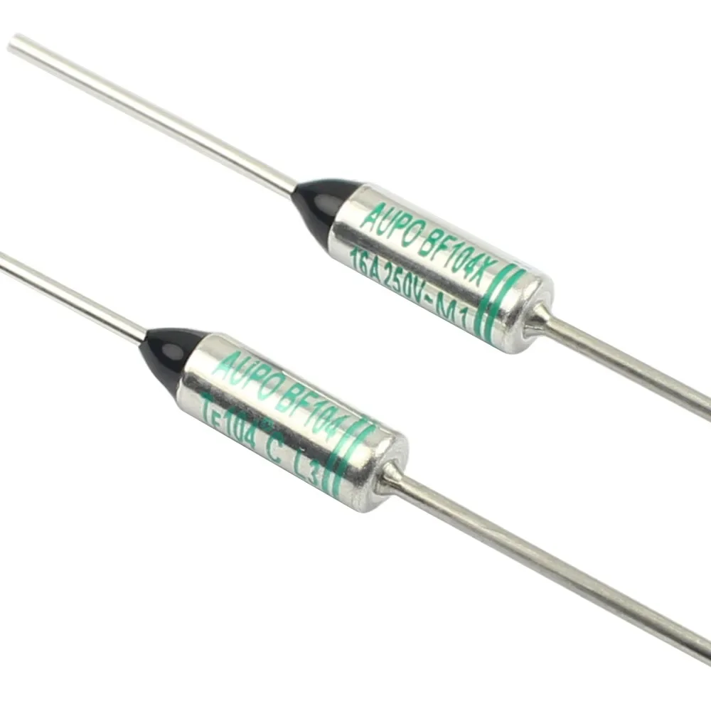 50pcs BF104 BF104X Thermal Fuse BF 104C 104 Celsius Degree 10A 16A 250V Cutoff TF Pellet TCO Axial Lead Temperature Links
50pcs BF104 BF104X Thermal Fuse BF 104C 104 Celsius Degree 10A 16A 250V Cutoff TF Pellet TCO Axial Lead Temperature Links
