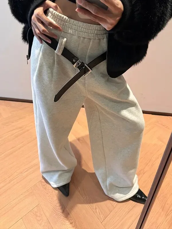 CIZZLEMORE Модные утепленные вязаные удобные длинные брюки с высокой талией, прямые, из смесового хлопка, зимние повседневные брюки
CIZZLEMORE Модные утепленные вязаные удобные длинные брюки с высокой талией, прямые, из смесового хлопка, зимние повседневные брюки