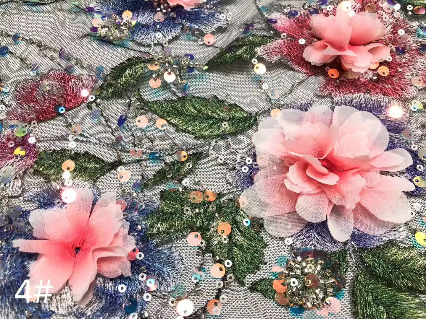 New ,Beaded Lace,3D Flowers Embroidery French mesh Tulle Net ,High quality African Fabric ,Women's Dresses Party , Weddings
New ,Beaded Lace,3D Flowers Embroidery French mesh Tulle Net ,High quality African Fabric ,Women's Dresses Party , Weddings