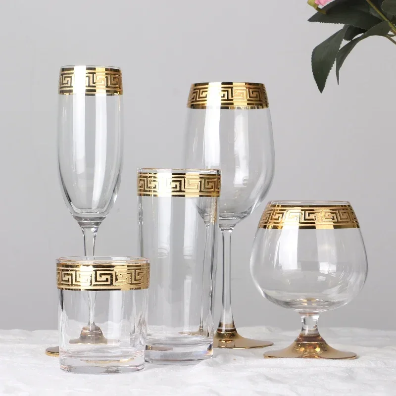 Phnom Penh Silver Edge European Glass Brandy Champagne Tall Foreign Crystal Red Wine Dining Table Household Water Glass
Phnom Penh Silver Edge European Glass Brandy Champagne Tall Foreign Crystal Red Wine Dining Table Household Water Glass