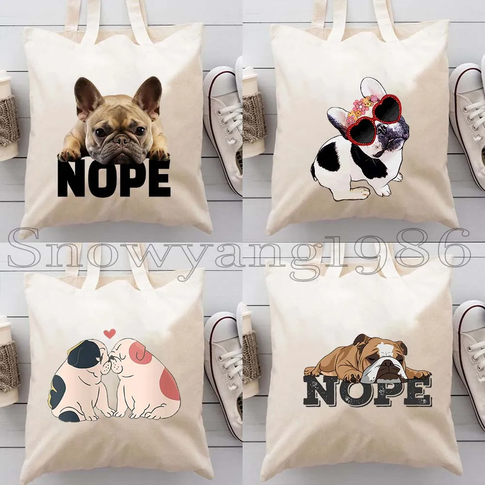 4PCS Funny Dachshund Dog Heart English Bulldog Nope French Bulldog Gift Canvas Shoulder Tote Bag Cotton Shopper Shopping Handbag
4PCS Funny Dachshund Dog Heart English Bulldog Nope French Bulldog Gift Canvas Shoulder Tote Bag Cotton Shopper Shopping Handbag