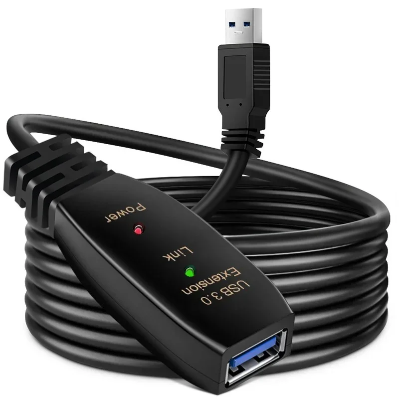 Active USB 3.0 Extension Cable 5M 10M with Amplifier USB 3.0 Type A Male To Female USB 3.0 Extender Repeater Cable Cord
Active USB 3.0 Extension Cable 5M 10M with Amplifier USB 3.0 Type A Male To Female USB 3.0 Extender Repeater Cable Cord