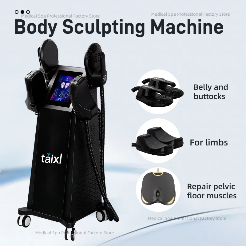 EMS Body Sculpting RF Fat Reduction Sculpt Therapy Electromagnetic Muscle Stimulate SPA Slimming Equipment Machine
EMS Body Sculpting RF Fat Reduction Sculpt Therapy Electromagnetic Muscle Stimulate SPA Slimming Equipment Machine
