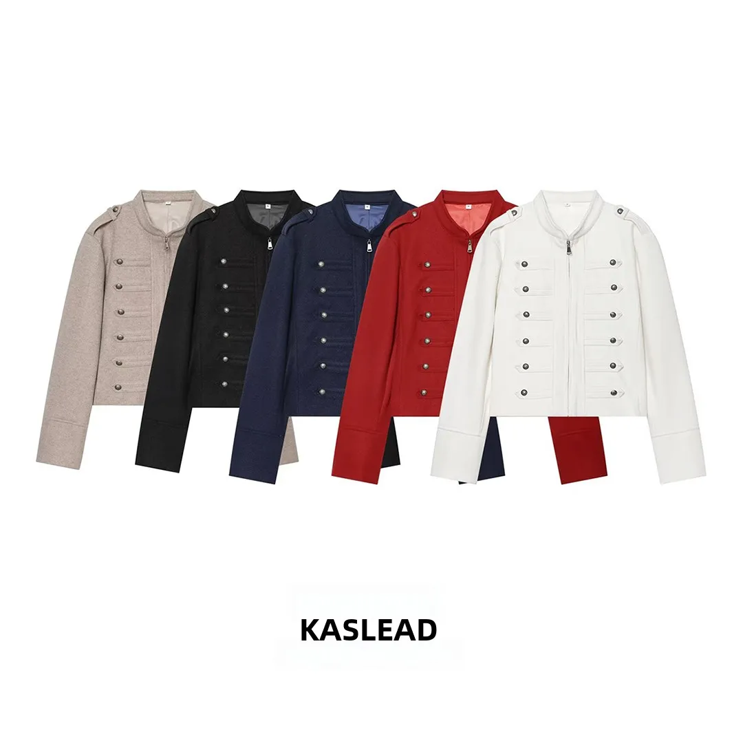 KASLEAD New Women's Fashion Soft Zipper Style Versatile Outerwear Short Coat Polyester Fiber Long Sleeve Stand Collar Jacket
KASLEAD New Women's Fashion Soft Zipper Style Versatile Outerwear Short Coat Polyester Fiber Long Sleeve Stand Collar Jacket