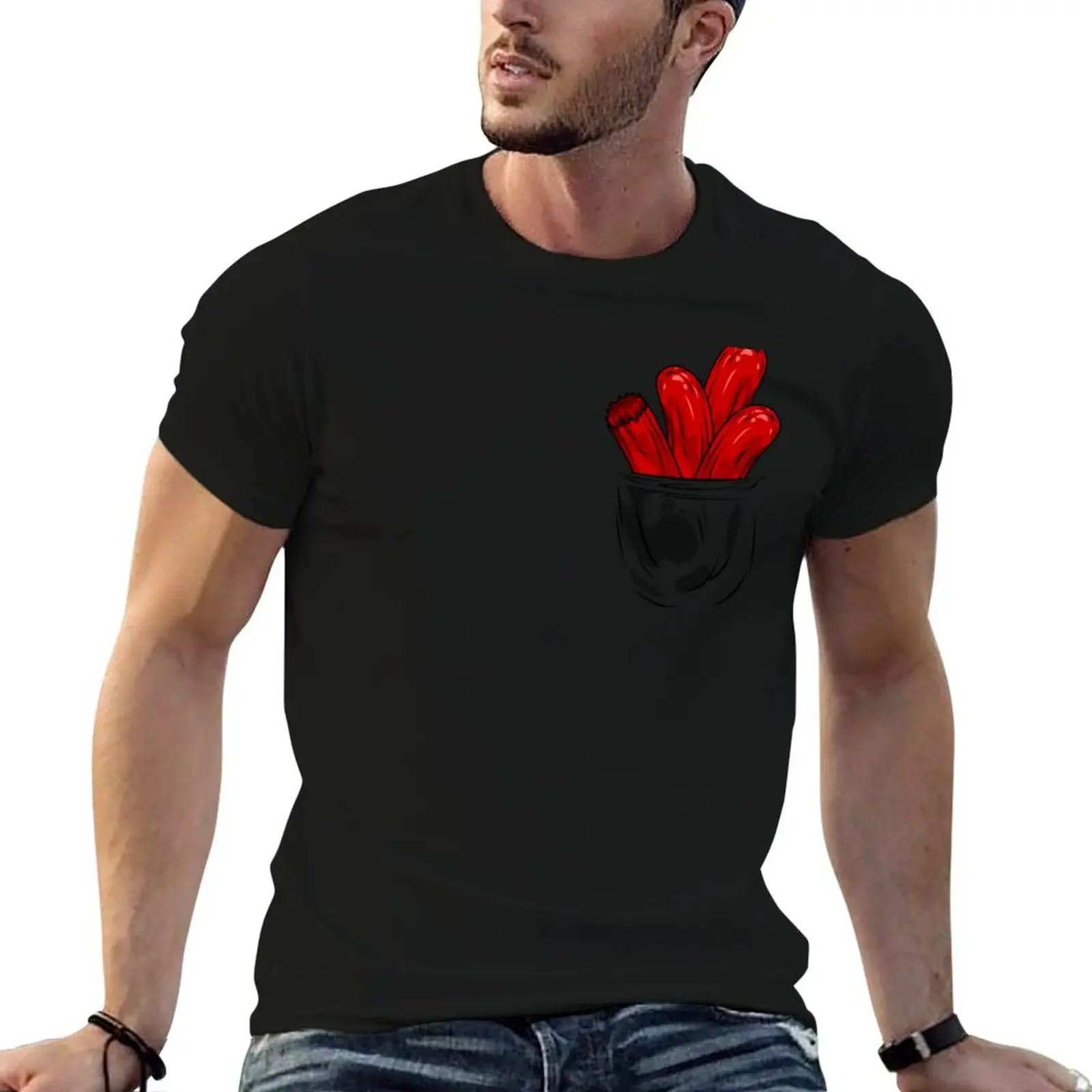 Pocket sausages T-Shirt oversized t shirt oversize t-shirts man cotton graphic tees sublime mens graphic t-shirts anime
Pocket sausages T-Shirt oversized t shirt oversize t-shirts man cotton graphic tees sublime mens graphic t-shirts anime